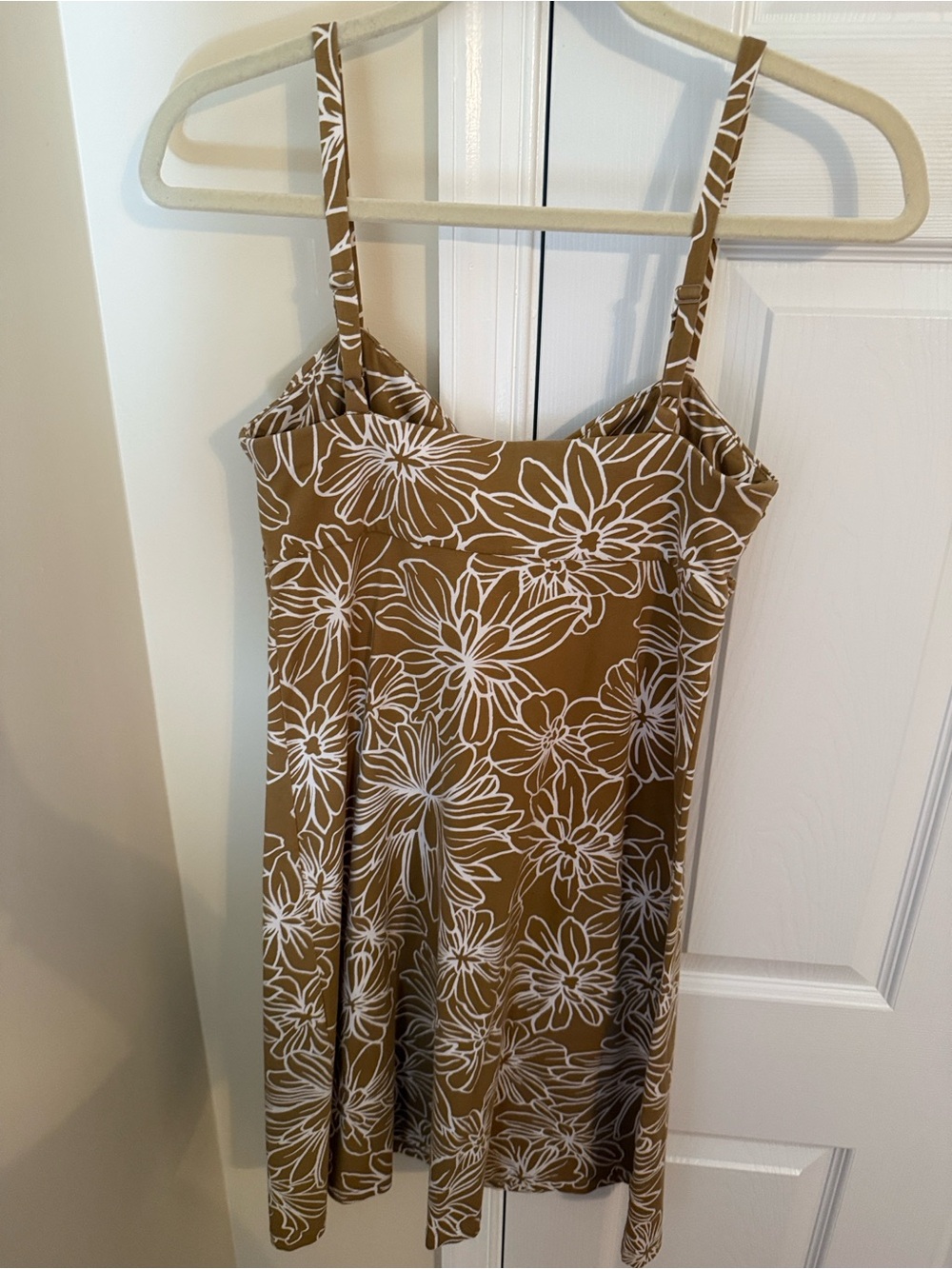 🌸EUC Tommy Bahama Brown Floral Tie-Front Mini Dress - Picture 4 of 6